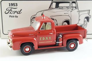 1953 Ford Pick Up Truck Fdny Division Of Apparatus First Gear 1:34 19 - 1685