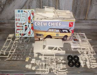 Amt 1972 Chevy Blazer Crew Chief 1/25 Model Car Truck Kit 897 Open Box Read