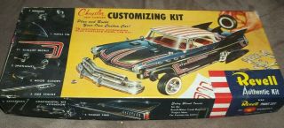 Vintage 1958 Revell Chrysler Yorker Customizing Car Model Kit Toy Hobby