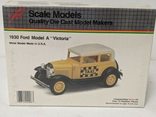 Jle Scale Model Kit 1928 Ford Model A Victoria 4008 Die Cast Metal Kit 1/20