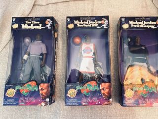 1996 Playmates Wb/warner Bros.  Space Jam Michael Jordan Set Of 3 Rare
