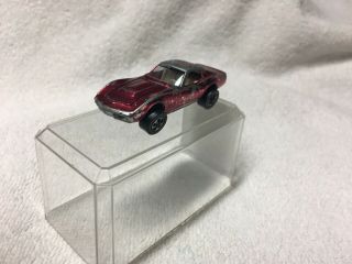 Vintage Hot Wheels Redline 1968 Custom Corvette - Rose Red - (us)