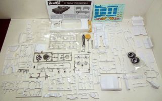 Revell 1957 Chevy Convertible Kit Started No Box