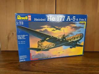 1/72 Revell Heinkel He 177 A - 5 & Fritz X Bomb Bomber Plane
