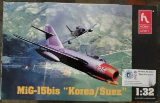 1/32 Hobby Craft Mig - 15bis " Korea/suez Kit Hc1690