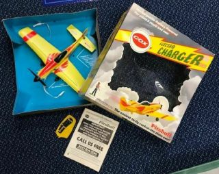 Electro Charger Flying Plane Toy By Cox - Vintage - Box