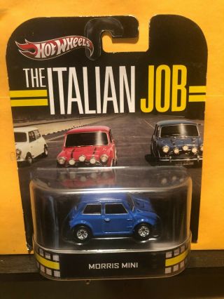 1/64 Hot Wheels The Italian Job Morris Mini Blue