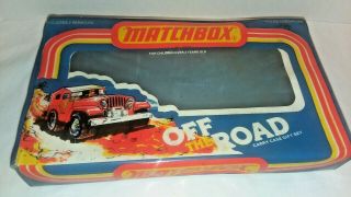 Vintage 1979 Matchbox Off The Road 12 Car Carry Case Gift Set (case Only) Jee