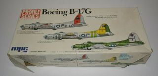 Mpc Profile Series Boeing B - 17g Model Airplane Kit 1/72 - Parts
