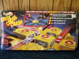 Vintage Hot Wheels 1992 Criss Cross Crash Race Set Tracks & Connectors - No Cars