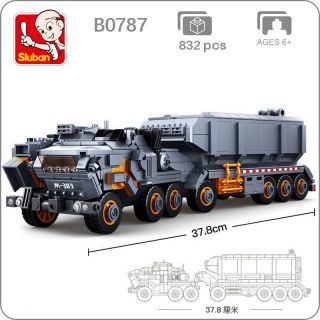 Sluban B0787 Model Bricks Space Transport Vehicle Car Model Building Blocks Toy