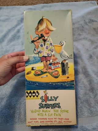 Hawk Silly Surfers Hodad Makin The Scene With A Six - Pack Vintage 1964 Model Kit