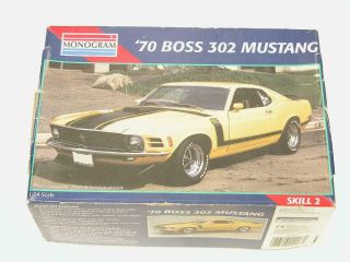 1/24 Monogram 1970 Boss Ford Mustang 302 Builders Special Model Kit Extra Parts