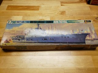 Hms Ark Royal 1/700 Water Line Series No.  123 Royal Navy Aircraft Carrier