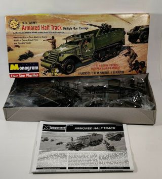 Monogram 1/35 Scale Wwii Us Army Armored Half Track - Factory