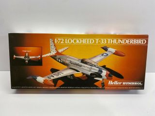 Heller 1/72 Scale Lockheed T - 33 Thunderbirds Vintage Model Kit