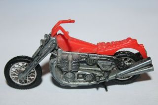 Vintage Mattel Hot Wheels Rrrumblers Road Hog Red Orange Motorcycle Hong Kong