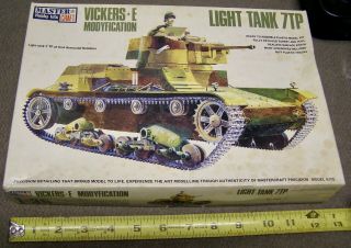 Vintage Mib Master Craft 1/35 Polish Ww2 Light Tank 7tp