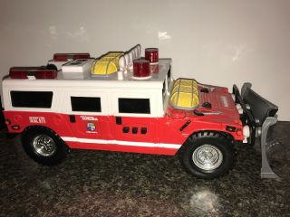2000 Tonka Fire Rescue Hummer With Lights & Sounds