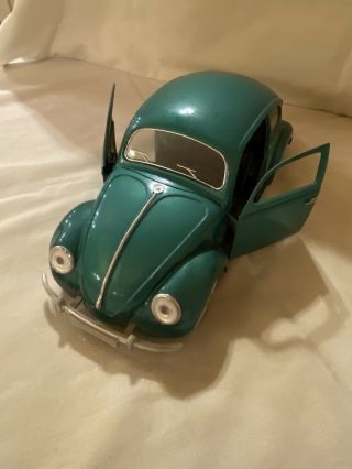 Solido Coccinelle Vw Echelle 1/17 France Model Car Beetle Green Vintage Toys