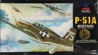 Accurate Miniatures 1:48 North American P - 51 A P - 51a Mustang Plastic Kit 3402u
