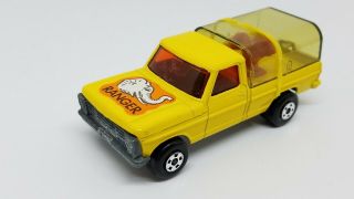 Lesney Matchbox Superfast - 57 Ford Wild Life Truck - Yellow Turntable