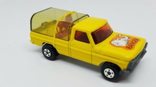 Lesney Matchbox Superfast - 57 Ford Wild Life Truck - yellow turntable 2