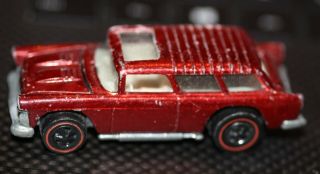 1969 Hot Wheels Mattel Die - Cast Redline Red Classic Nomad Chevrolet