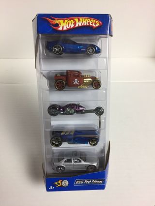 Hot Wheels 2006 First Edition 5 Pack Gift Pack Rare Bone Shaker
