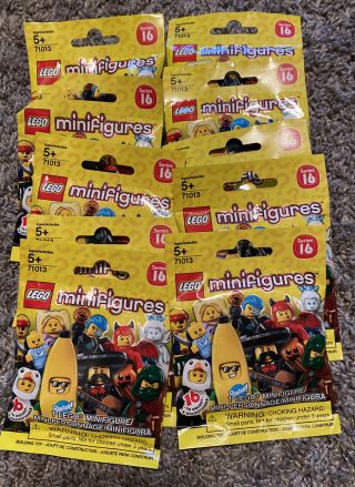Lego Minifigures 71013 Series 16 - 10 Random Bags