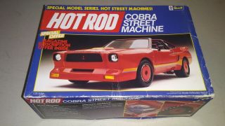 1985 Revell Hot Rod 1/25 Model Kit 7114 - Cobra Street Machine - Unstarted