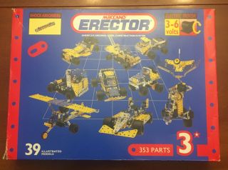 Vintage Meccano Erector Set 3 39 Models 1994