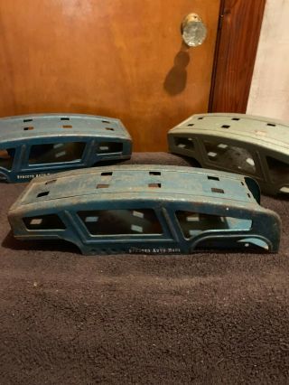 Vintage Structo Auto Transport Car Haulers Trailer Only Pressed Steel