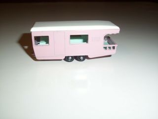Lesney Matchbox No.  23 Trailer Caravan Pink Nm