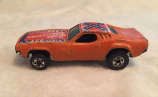 Vintage Mattel Hot Wheels Blackwall 1970 Dixie Challenger W/ Flag 426 Hemi Dodge