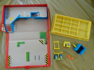 Micro Machines Service Station Playset Case Vintage Galoob 1987 Near Complete