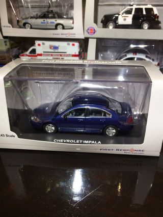 1/43 First Response Custom Police Unmarked Chevy Impala Diecast Car