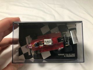 1/43 scale die cast model MINICHAMPS Ferrari 126 C2 27 Villeneuve F1 Grand Prix 3