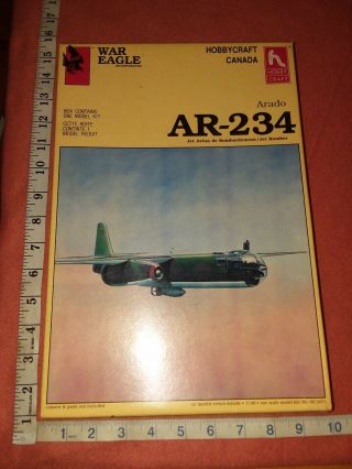 Hobby Craft Wareagle Arado Ar - 234 Jet Bomber 1:48 1989 Part S&h 320