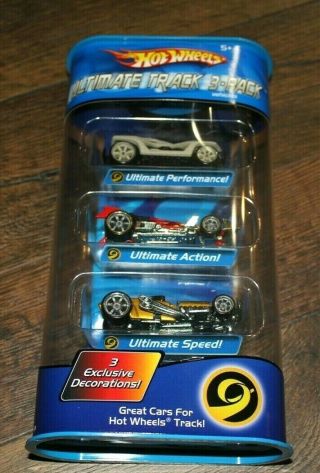 2005 Hot Wheels Ultimate Track 3 Pack - 3 Exclusive Decorations Metal Chassis