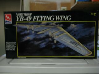 Amt Ertl Northrop Yb - 49 Flying Wing 1:72 Scale Kit 8619 Plane Jet Bomber Kit