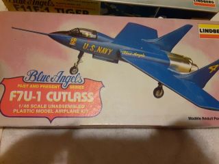Lindberg Blue Angels F7u - 1 Cutlass & F11f1 Tiger Blue Angels