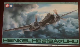 Tamiya 1:48 Heinkel He - 219 He219 A - 7 UHU Plastic Model Kit 61057 2
