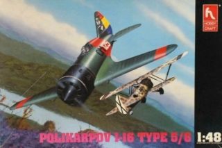 Hobby Craft 1:48 Polikarpov I - 16 Type 5/6 Plastic Model Kit Hc1535u