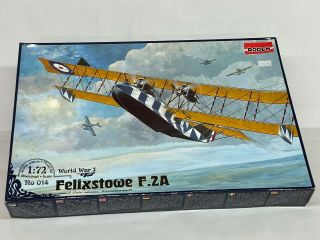 Roden 1/72 Ww1 Felixstowe F.  2a,  Late Version,  Saunders Built,  Contents.