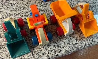 Set Of 4 Vintage My First Buddy’s (2 Scoopers Dumper Wrecker)