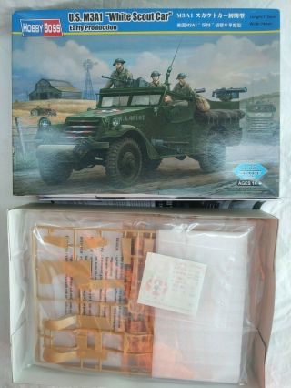 2010 Hobby Boss 82451 U.  S M3a1 White Scout Car,  Early - 1/35 Scale Kit