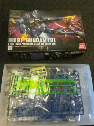 Hguc Gundam F91 Harrison Colors (blue) Bandai,  1/144 Scale Gunpla