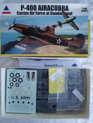 Accurate Miniatures 0407 P - 400 Airacobra Cactus Af Guadalcanal - 1/48 Scale Kit