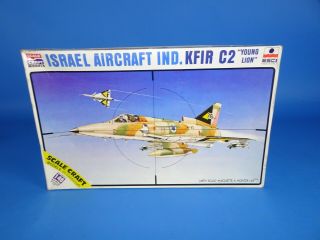 Vintage Scale Craft Esci 1/48 Israel Aircraft Ind.  Kfir C2 Model Kit,  Sc - 4007
